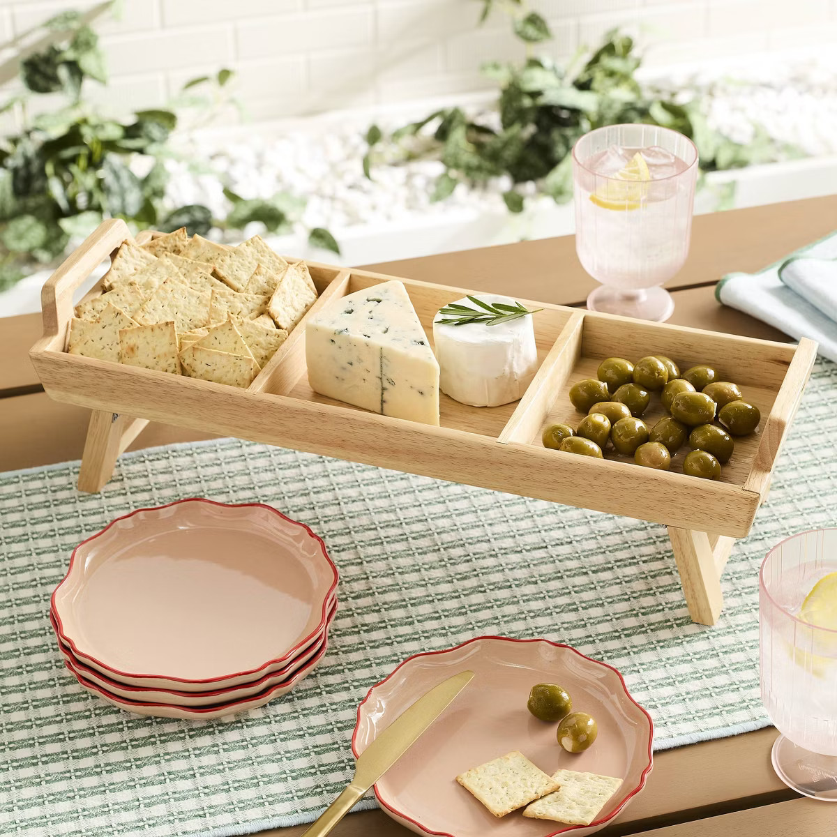 4pk 6.5" Irregular Edge Recycled Ceramic Appetizer Plates - Hearth & Hand™ with Magnolia | Target