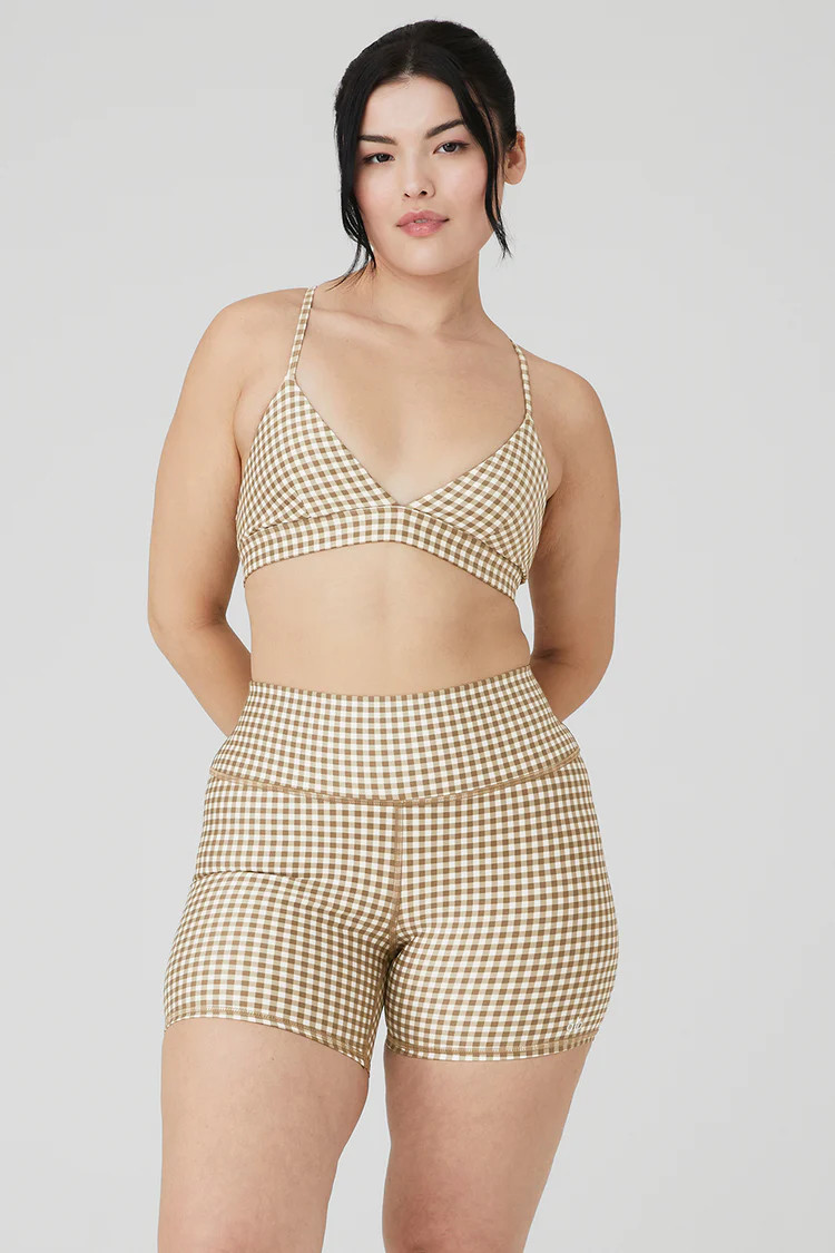 Airlift Gingham Splendor Bra | Alo Yoga (US)