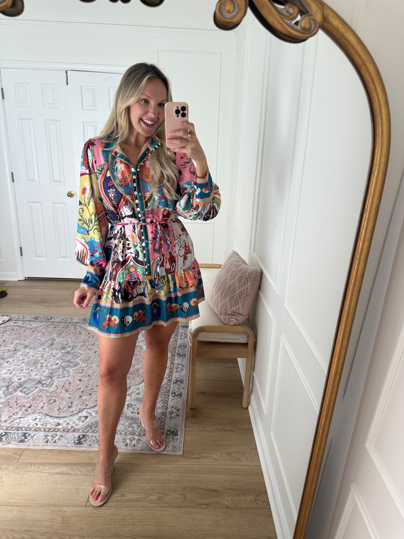 Super fun mini dress that looks like other expensive brands - but this is a fraction of the price and still good quality! Love this for a vacation outfit! Wearing a med 

#LTKSeasonal #LTKStyleTip #LTKMidsize