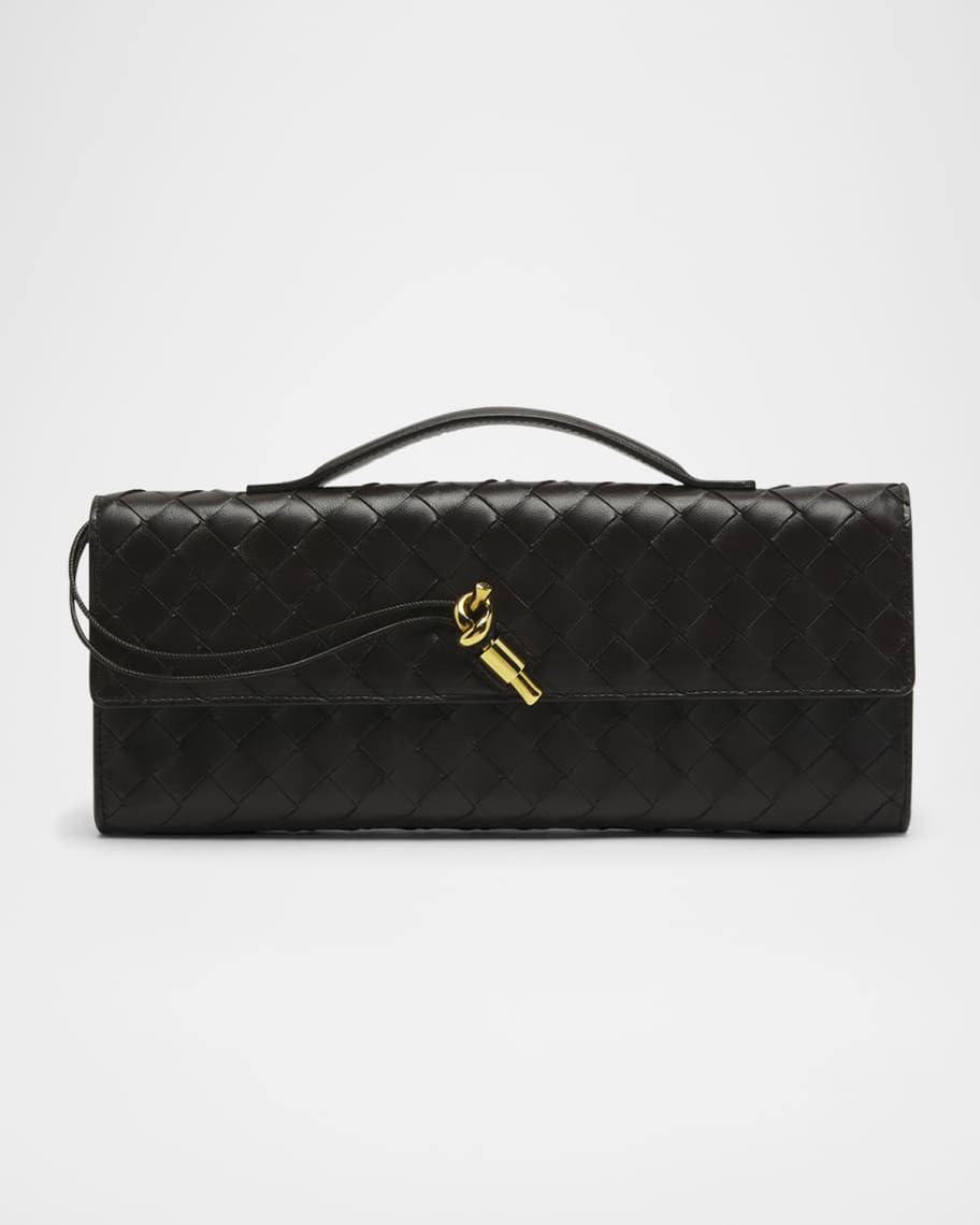 Bottega Veneta Long Andiamo Clutch Bag with Handle | Neiman Marcus