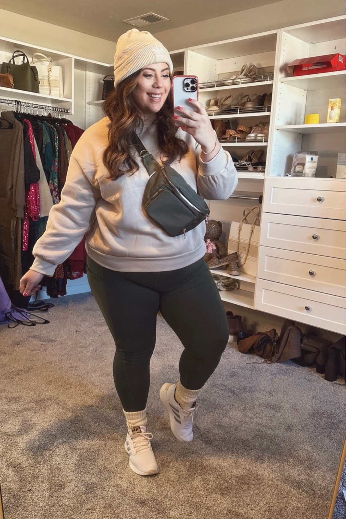 My go to plus size casual athleisure outfit - wearing 2xl in top/bottom 

#LTKplussize #LTKfindsunder50