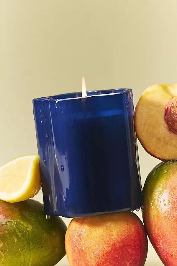 Maeve Floral Jasmine & Sandalwood Glass Candle | Anthropologie (US)
