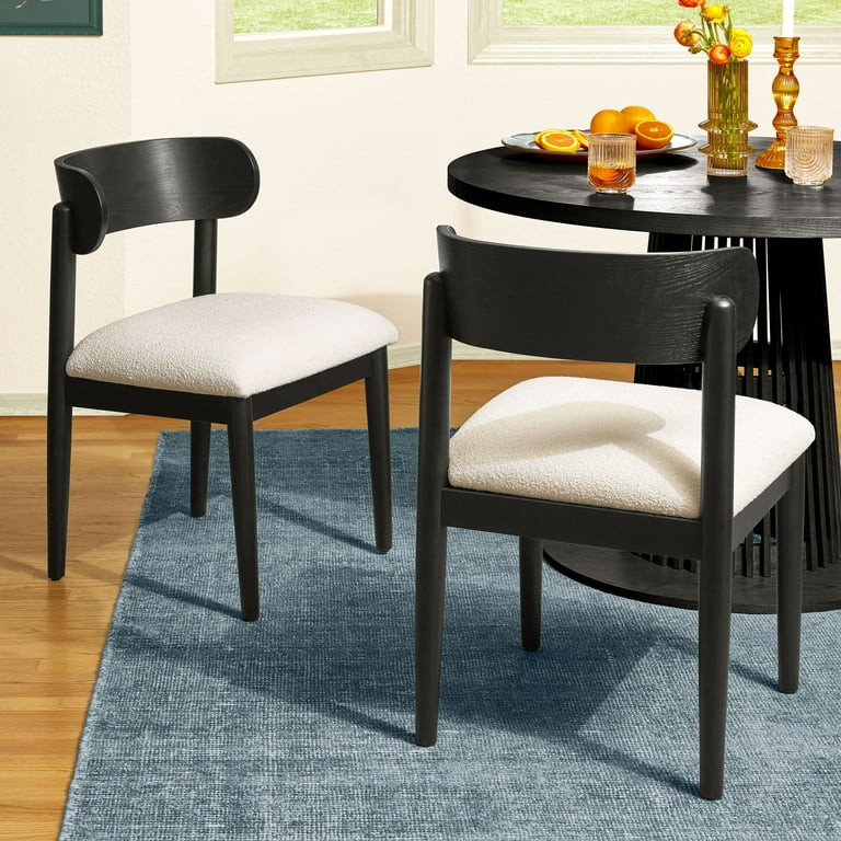 Beautiful Drew Dining Room Chair by Drew Barrymore, Rich Black Finish, 2 Pack | Walmart (US)