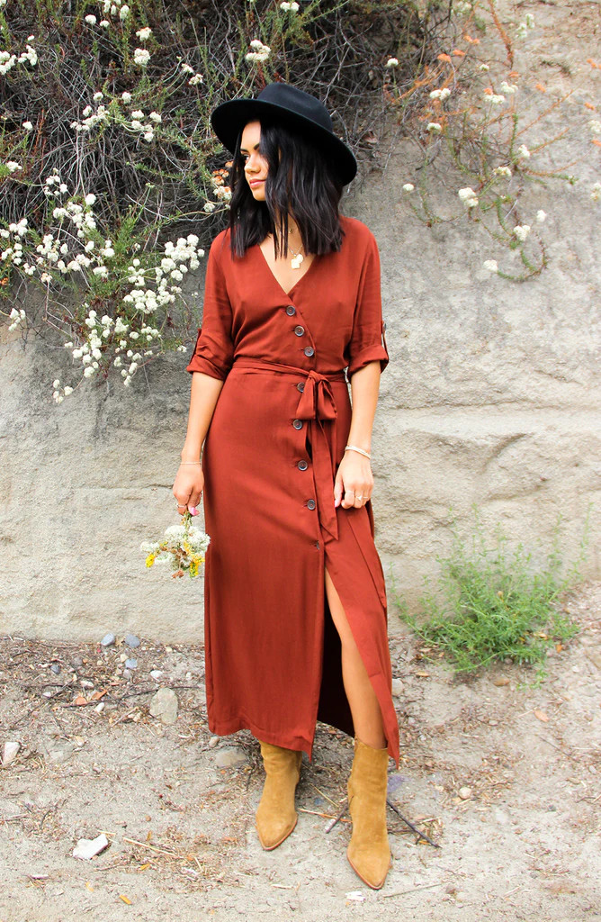 Button Up Your Story Midi Dress | BB DAKOTA