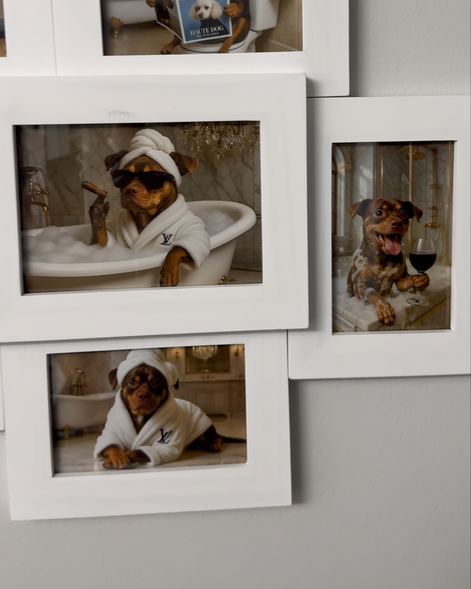 Looking for a hilarious way to display some personality and love for fur babies at home? Check out Custom Pet Portraits from PawcassoPhotos—where creativity meets personal touch! Imagine the joy of seeing your adorable pooch depicted reading the morning paper in the bathroom. It's incredible how these prints, shipped straight from Chicago, make paw-some gifts for any pet lover. Each artwork is personalized to capture that unique charm and humor only pets offer. Makes an excellent conversation starter too! Elevate your home decor with a dash of fun and fetch a Custom Pet Portraits today!

#LTKPets #LTKFindsUnder50 #LTKHome