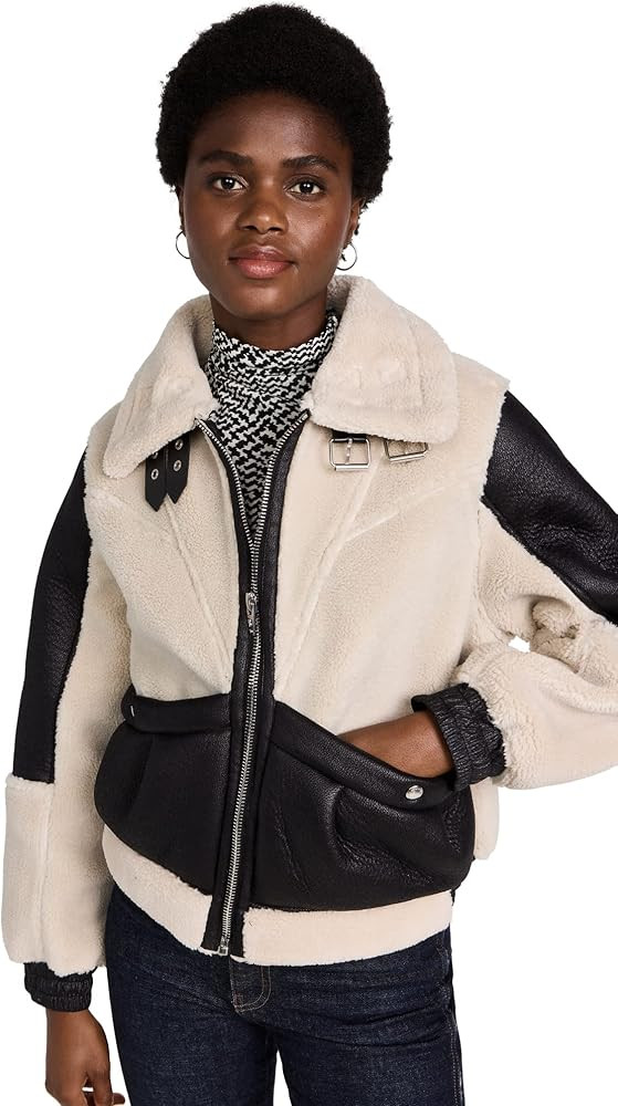 [BLANKNYC] Womens Bonded Moto Jacket | Amazon (US)