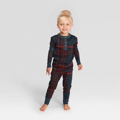 Toddler Plaid Holiday Pajamas Union Suit - Hearth & Hand™ with Magnolia | Target