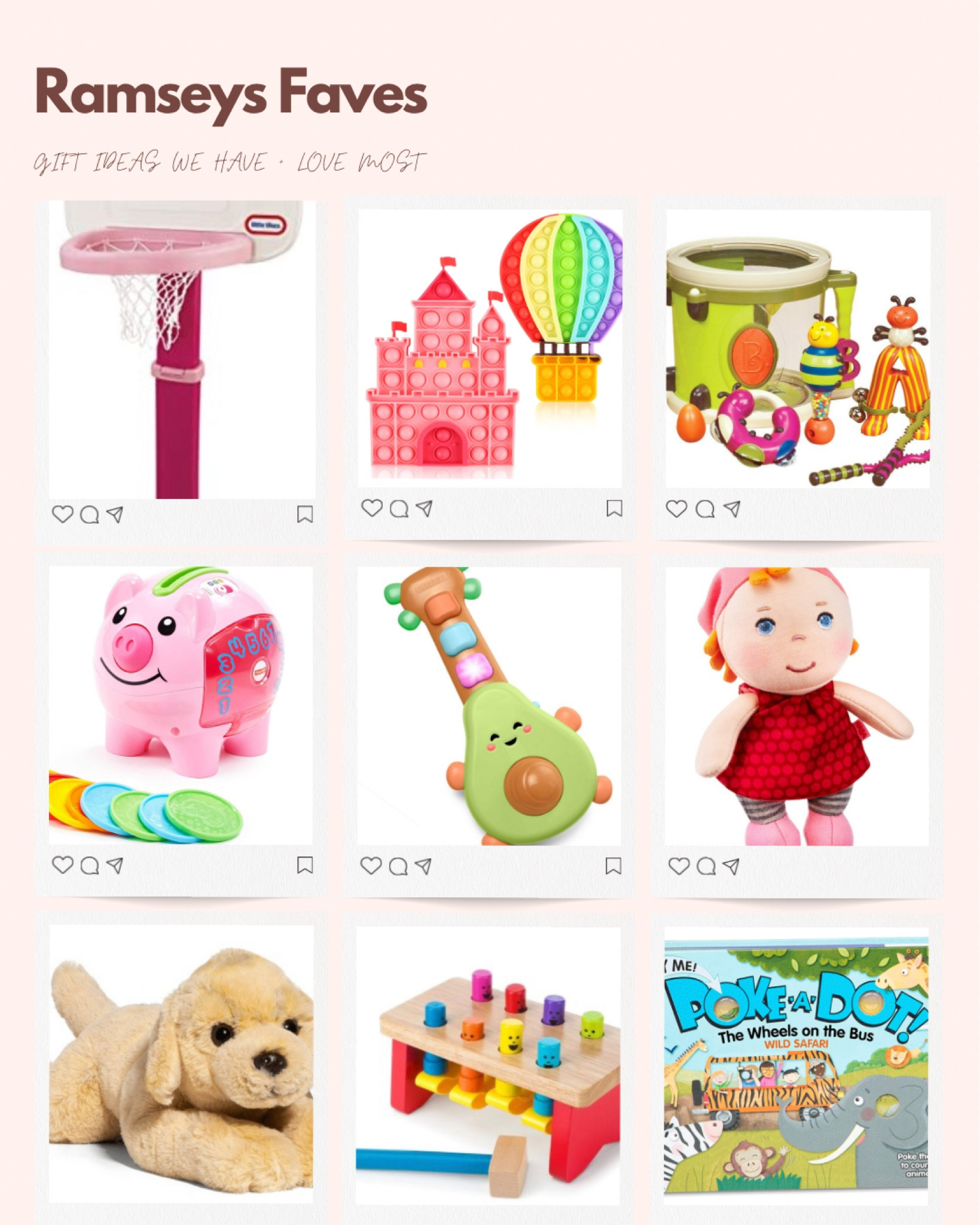 One year old toddler girls current favorite toys hopefully will help you choose a gift for someone the same age! Gift ideas for toddlers. Kids Christmas gift ideas. Baby gift Ideas. 

#LTKGiftGuide #LTKbrasil #LTKkids