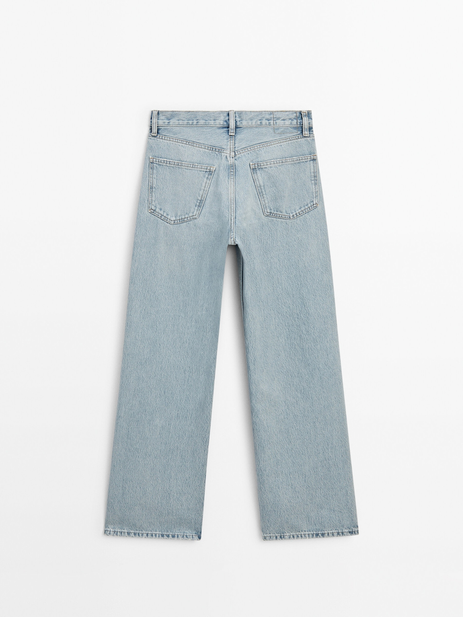 Wide-leg high-waist jeans | Massimo Dutti US