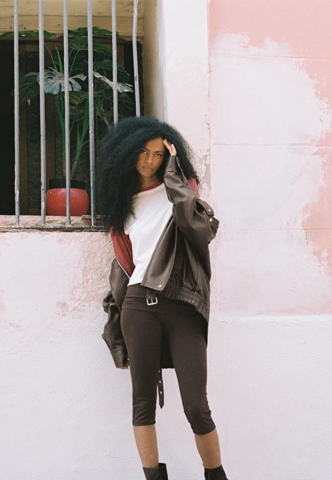 Oversize leather effect lapel jacket | Stradivarius (UK)