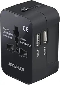 Travel Adapter, JOOMFEEN Worldwide All in One Universal Power Wall Charger AC Power Plug Adapter ... | Amazon (US)