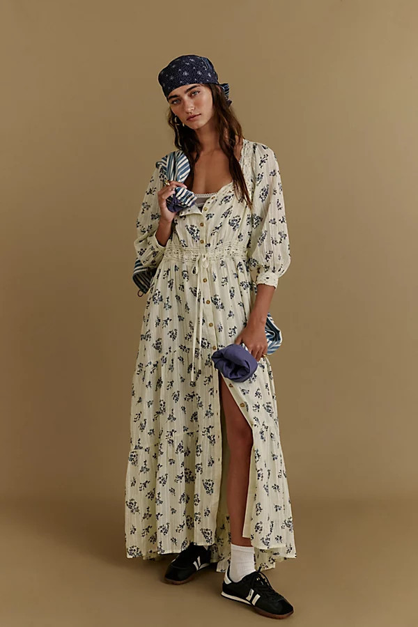 Morning Meadows Long-Sleeve Maxi Dress | Free People (Global - UK&FR Excluded)