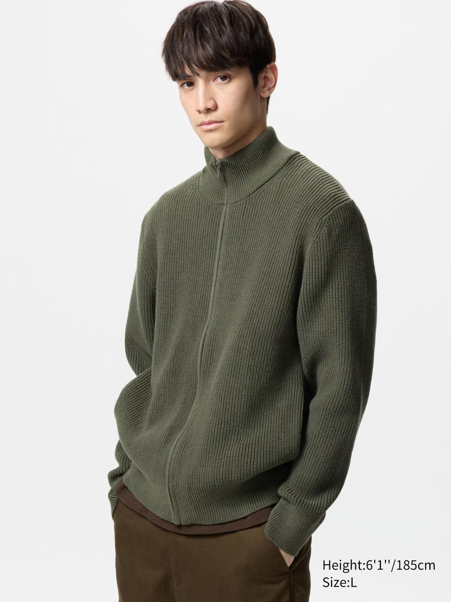 Middle Gauge Full-Zip Jumper | UNIQLO (UK)