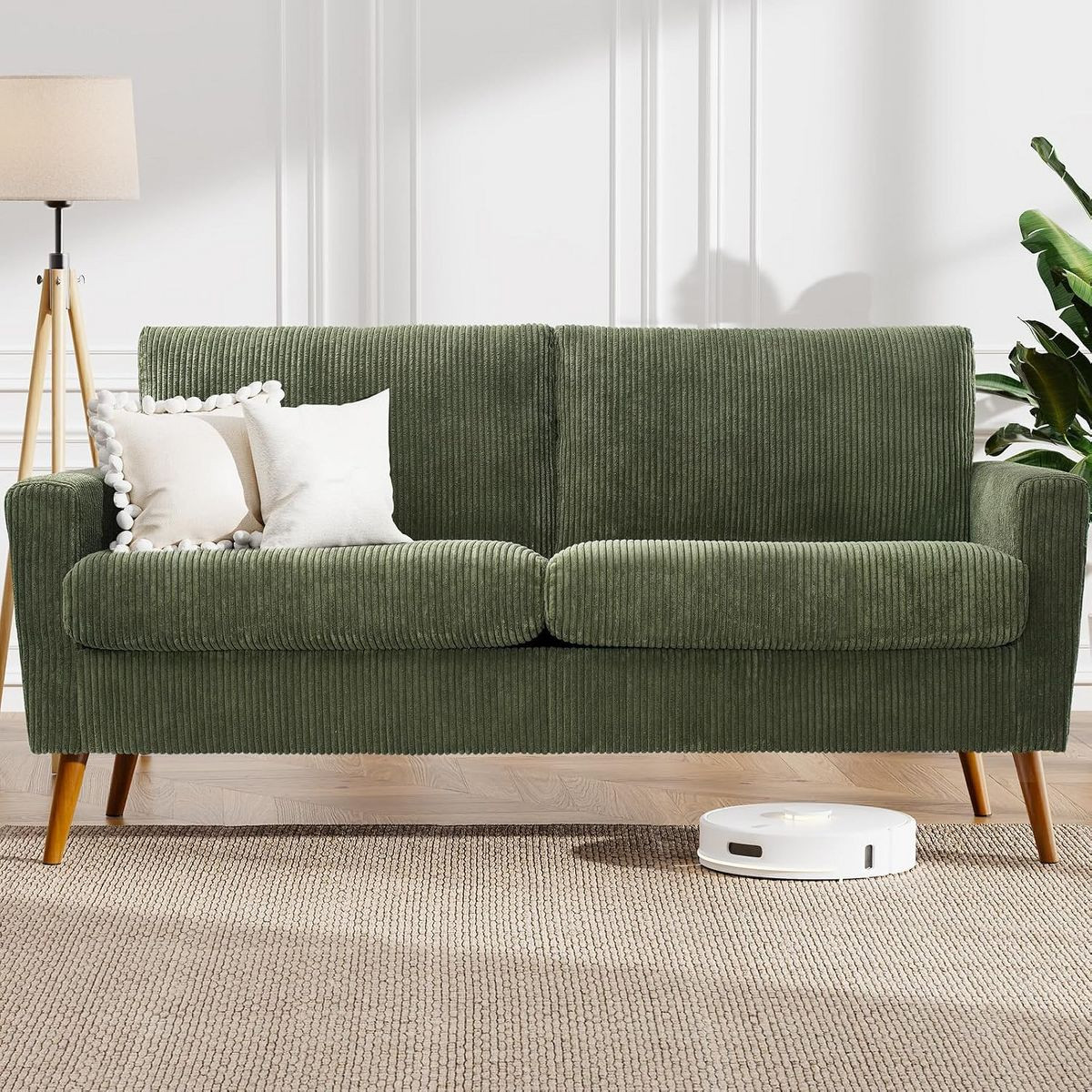 Vipbear 68 "Corduroy sofa, modern living room love seat sofa, small sofa for bedroom and office, ... | Target
