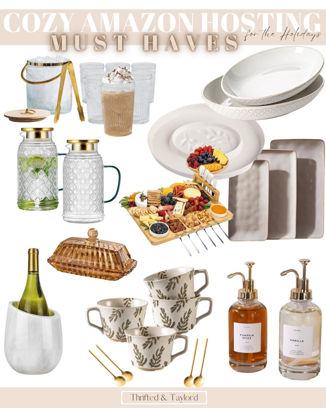 Holiday hosting doesn’t have to be overwhelming—sometimes it’s the simple, thoughtful touches that make guests feel right at home. I rounded up some of my favorite cozy hosting must haves from Amazon that blend practicality with that warm, welcoming holiday charm we all love.
These pieces feel elevated without the high price tag and are perfect for adding a little magic to your gatherings this season, whether you’re hosting a full holiday meal or a casual evening with friends. Think soft textures, warm candlelight, beautiful serveware, and those small comforts that make a night feel special.
You can shop all the finds below. I hope this helps make prepping for guests feel a little easier and a lot cozier!

#LTKSeasonal #LTKHoliday #LTKHome