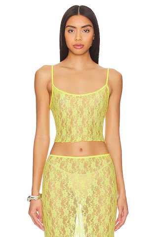 Lovers and Friends Lia Sheer Tank Top in Bright Yellow from Revolve.com | Revolve Clothing (Global)