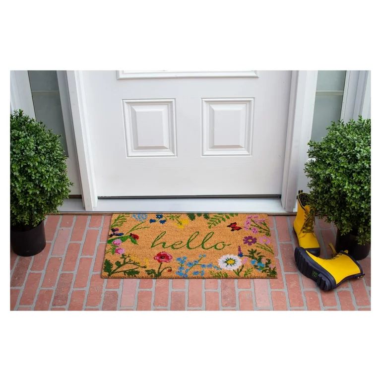 Floral Hello Doormat | Walmart (US)