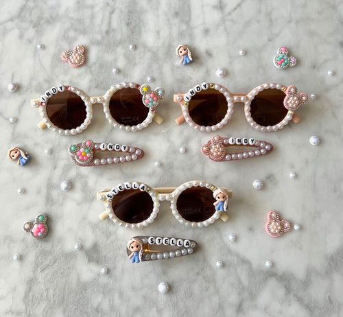 Personalized Happy Place Sunglasses + Clips | Strand.Up