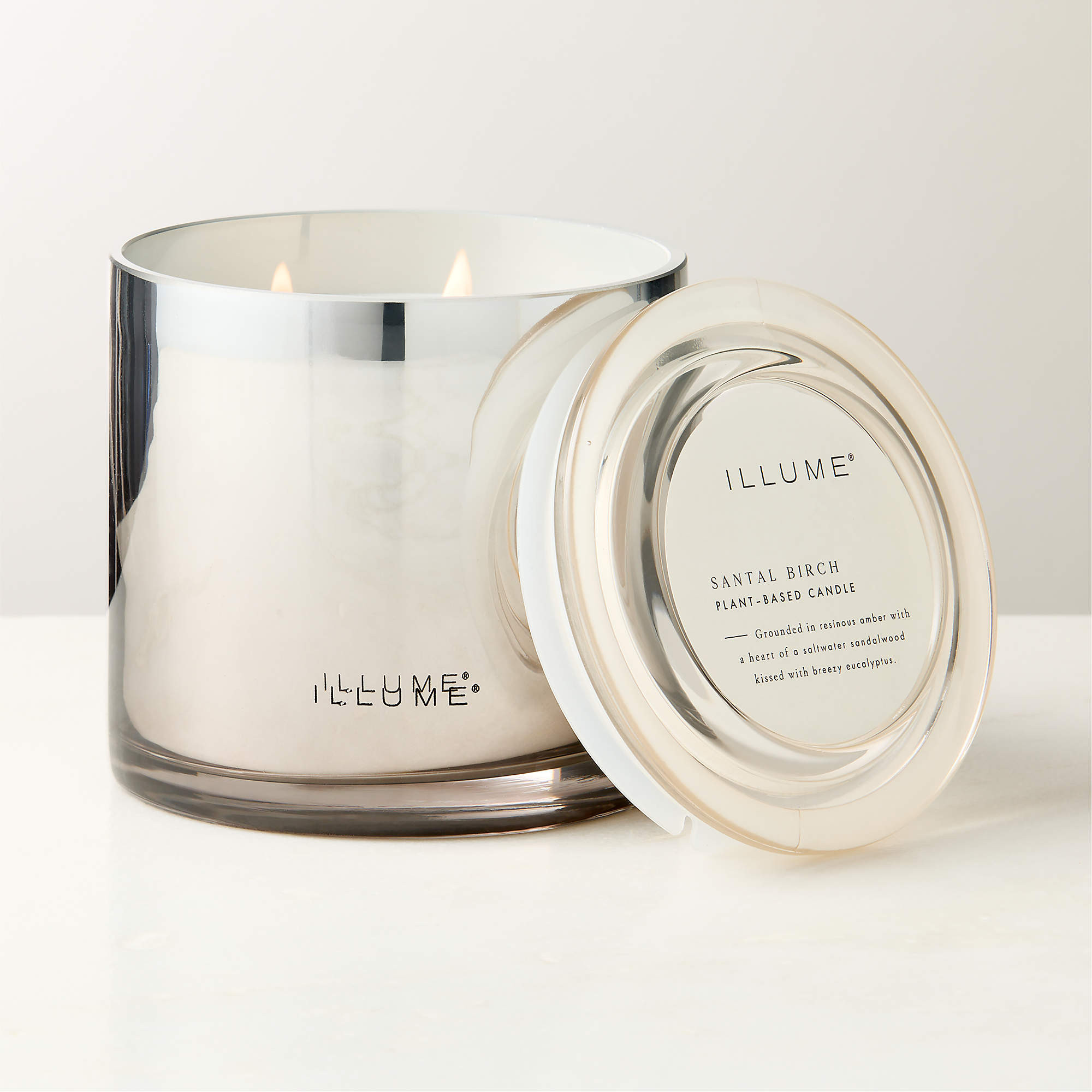 Illume Santal + Birch Scented Candle 20.8oz + Reviews | CB2 | CB2