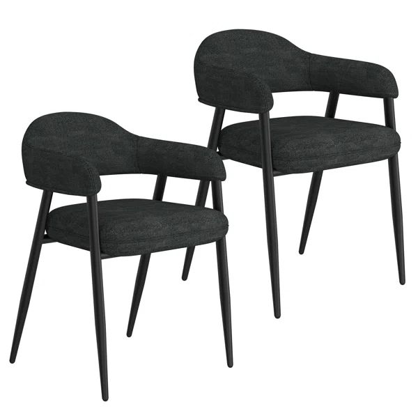 Lish Fabric Upholstered Back Arm Chair | Wayfair North America