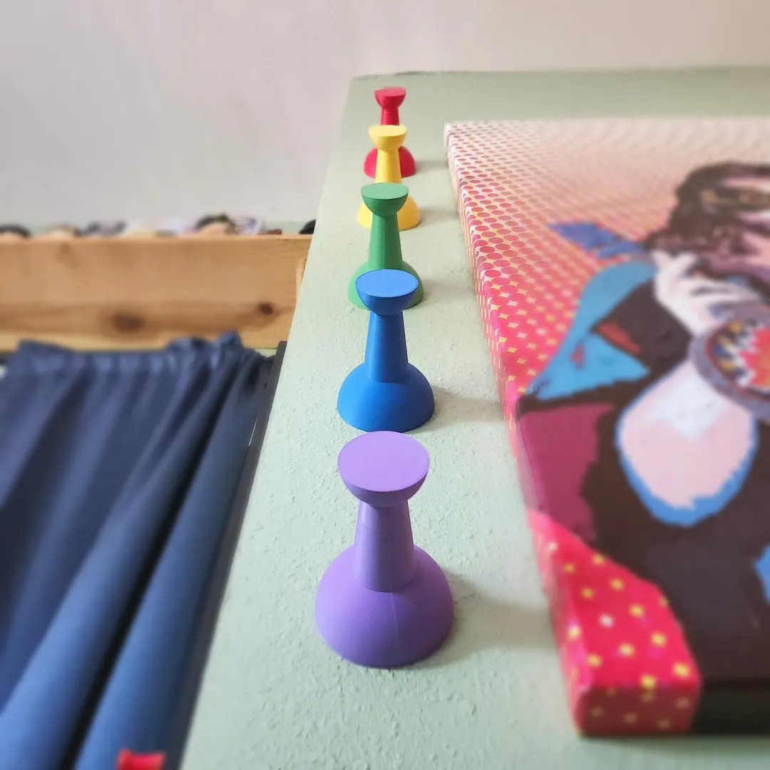 Set of 5: XXL 4-inch Jumbo Hanging Pushpins in Bright Colorful Rainbow | Funky Oversized Thumbtac... | Etsy (US)