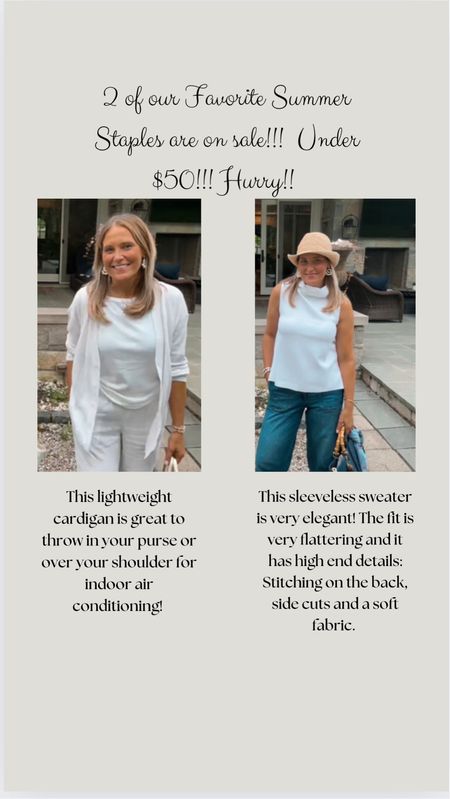 Summer Staples are on SALE!!!  HURRY!  These won’t last on sale and are our favs! We keep grabbing these items to wear!! 

#LTKSaleAlert #LTKFindsUnder50 #LTKOver40