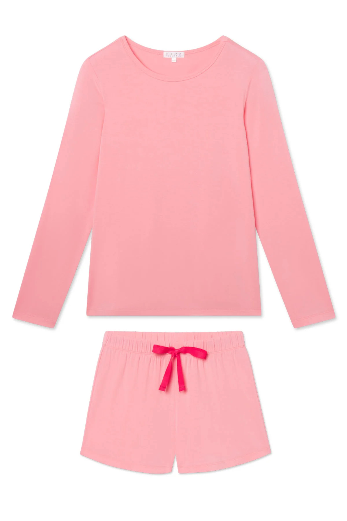 DreamModal® Ribbon Long-Short Set in Rosewater | Lake Pajamas