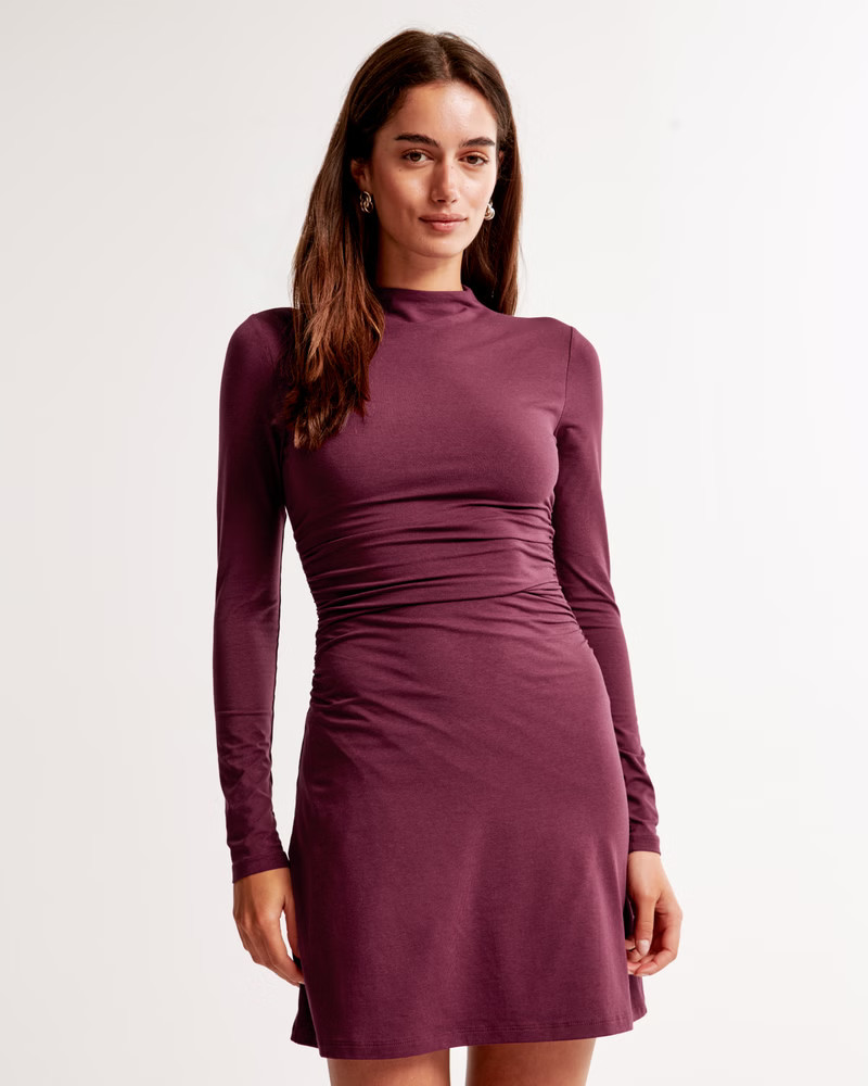 Women's The A&F Paloma Long-Sleeve Mini Dress | Women's Dresses & Jumpsuits | Abercrombie.com | Abercrombie & Fitch (US)