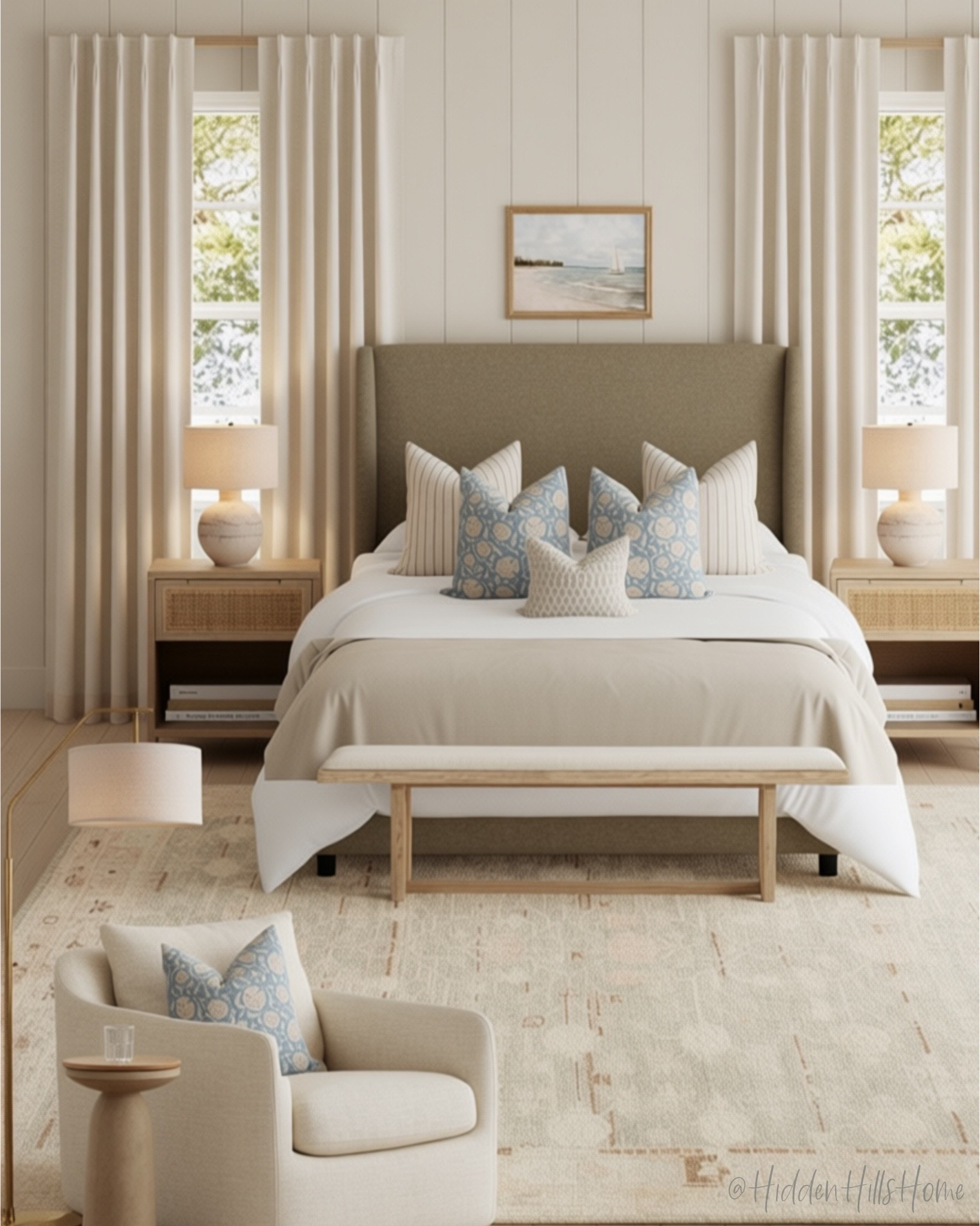 Master Bedroom Decor, bedroom mood board, home decor ideas, bedding, bedroom inspiration, Tilly bed, nightstands, bedroom rug, bedroom dresser #bedroom

#LTKHome #LTKSaleAlert #LTKSeasonal
