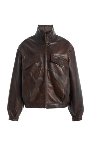 Exclusive Oversized Leather Bomber Jacket | Moda Operandi (Global)