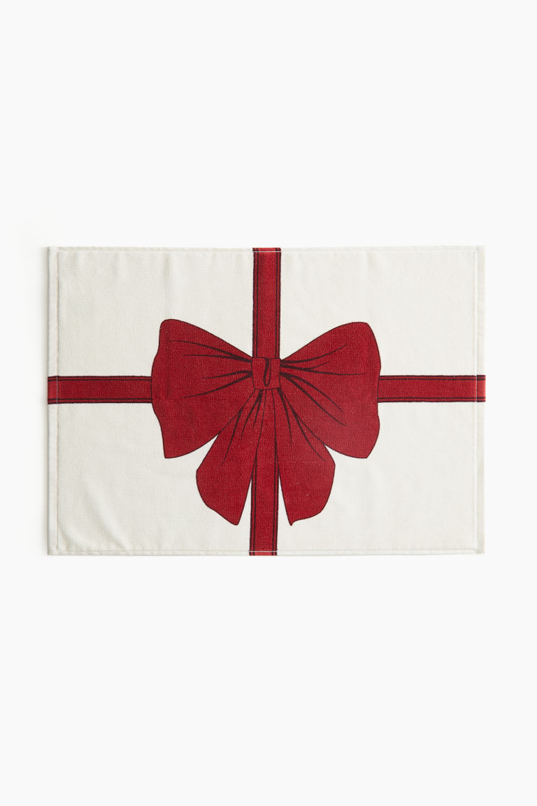 H & M - Badematte mit Weihnachtsmotiv - Rot - Zuhause | H&M (DE, AT, CH, NL, FI)