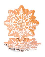 4pk Gingerbread Snowflake Appetizer Plates | Kitchen & Dining Room | Marshalls | Marshalls