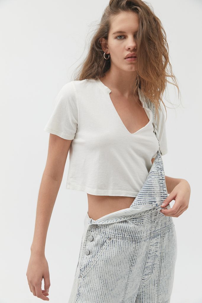 BDG Arcadian Notch Neck Cropped Tee | Urban Outfitters (US and RoW)
