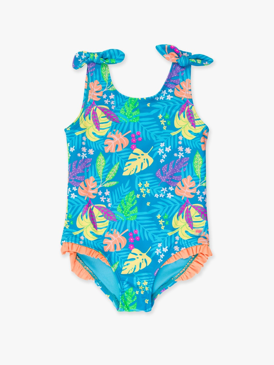 Tie Shoulder One Piece Swimsuit | RuffleButts / RuggedButts