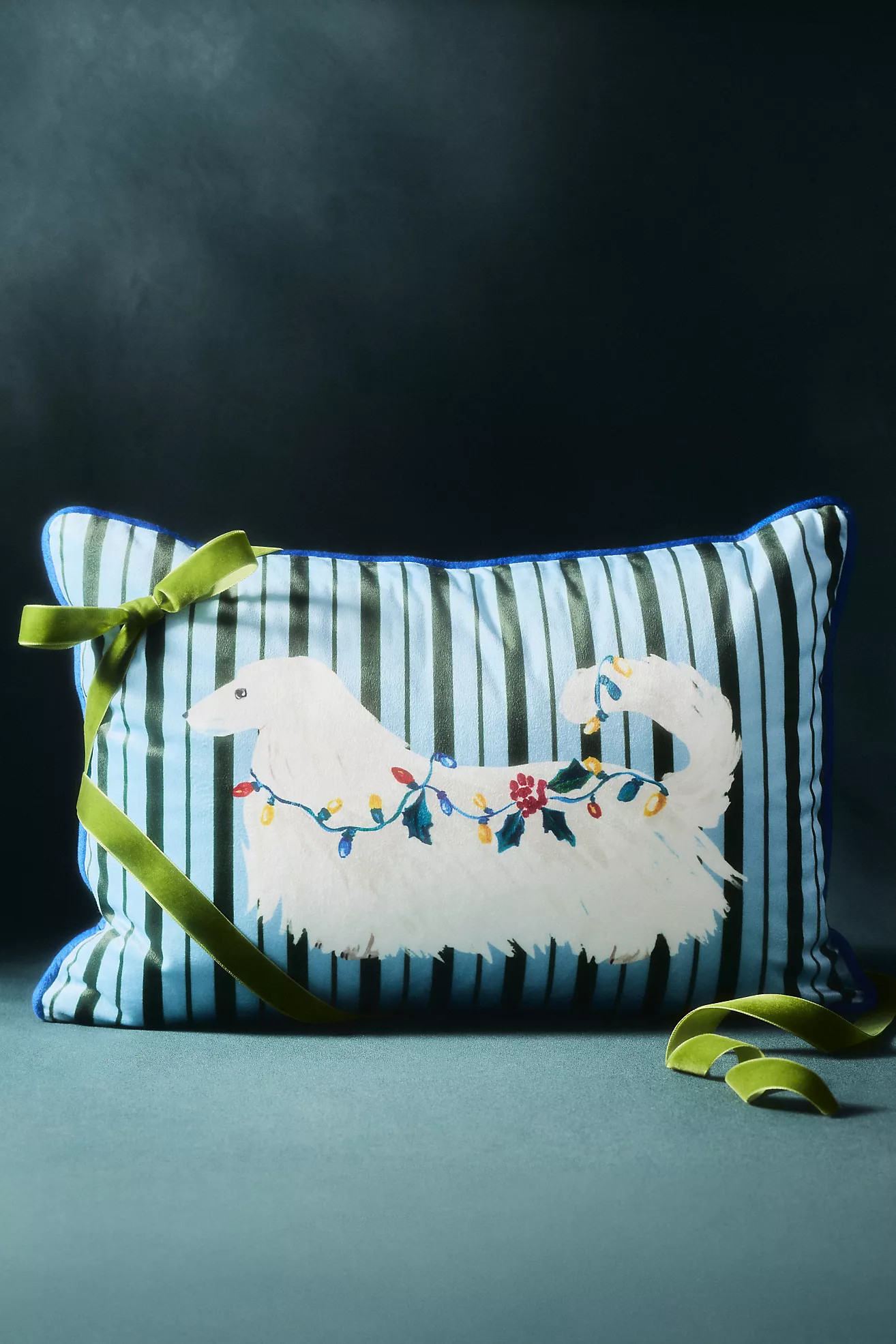 Kitschy Animal Velvet Printed Pillow | Anthropologie (US)