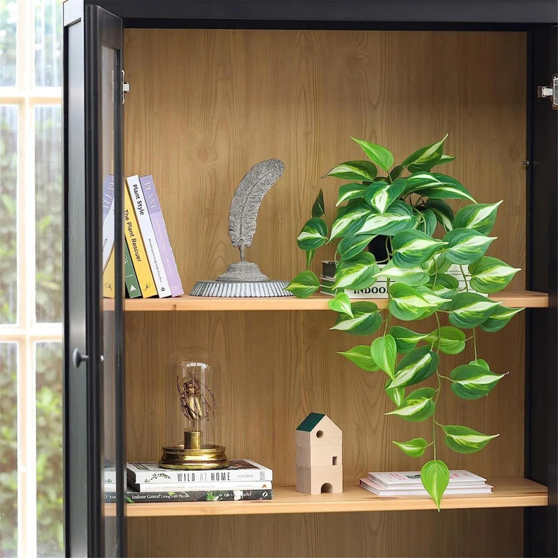 Artificial Devil's Ivy Golden Pothos Fake Plant Hanging - Etsy | Etsy (US)