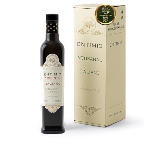 Entimio Ardente – Sicily Robust Extra Virgin Olive Oil Organic, Italian Olive Oil from Italy, 2024 Gold Award Winner, +500 mg/kg Polyphenol Rich Olive Oil - Early Harvest, Cold Pressed - 16.9 fl oz | Amazon (US)