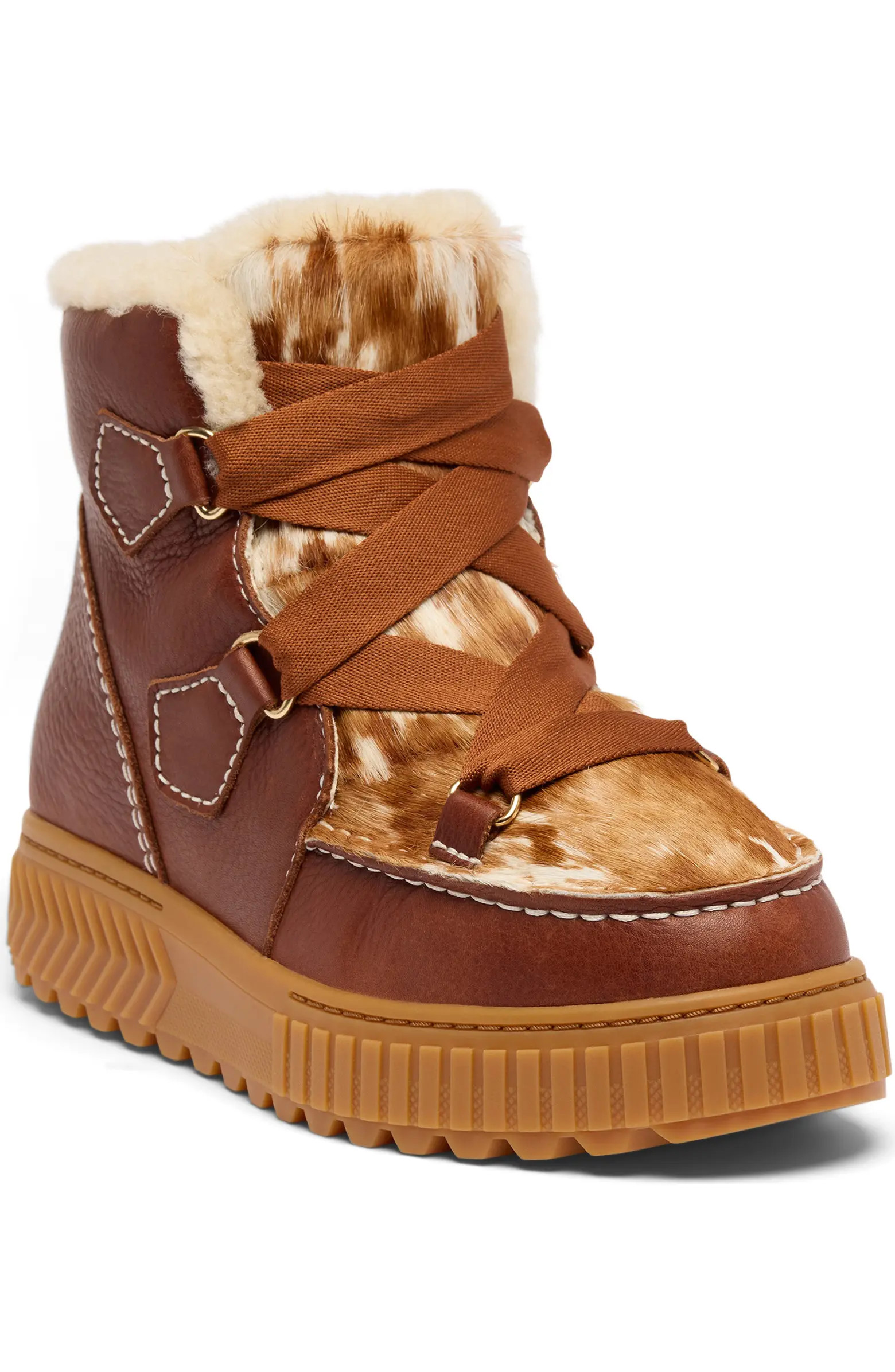 SOREL One Ave™ Alpine Genuine Shearling Waterproof Boot (Women) | Nordstrom | Nordstrom