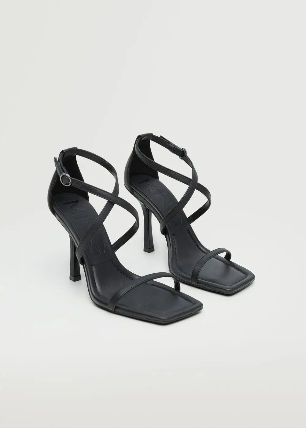 Strappy heeled sandals -  Women | Mango USA | MANGO (US)