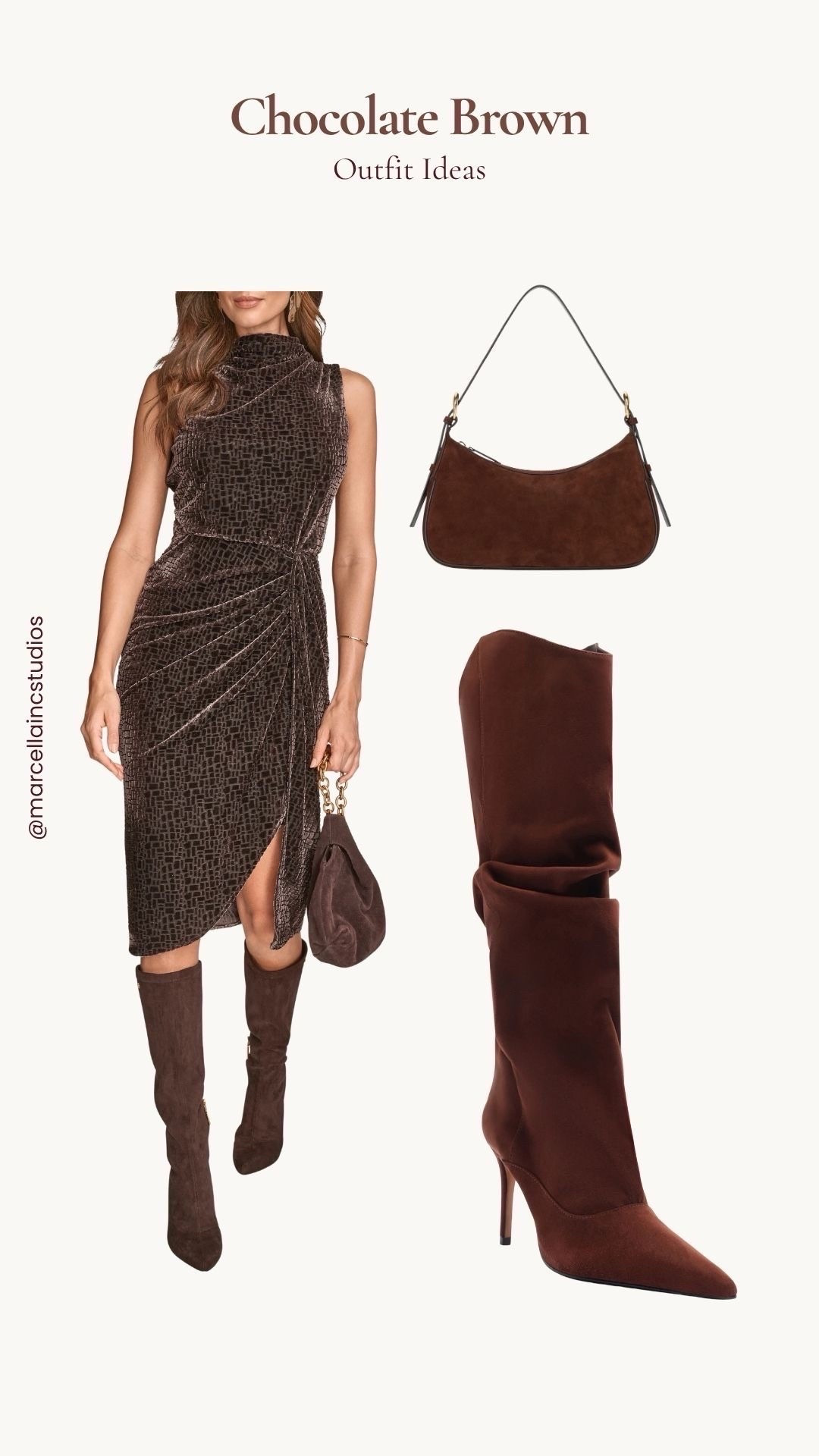 Loving this fall chocolate brown color trend.🤎and do not get me started on the boot options!!!😮🤎👢 #brownboots #brownoutfit #browntrend #holidayfashion 

#LTKHoliday #LTKShoeCrush #LTKStyleTip