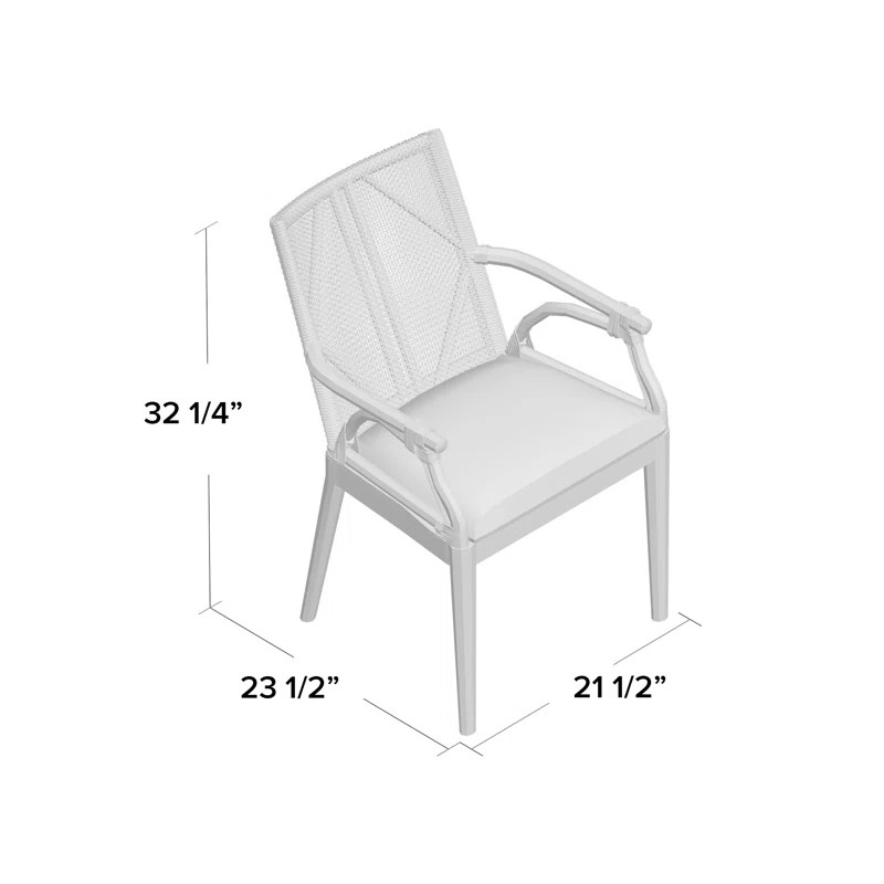 Bungalo 21.5'' Wide Cotton Armchair | Wayfair North America