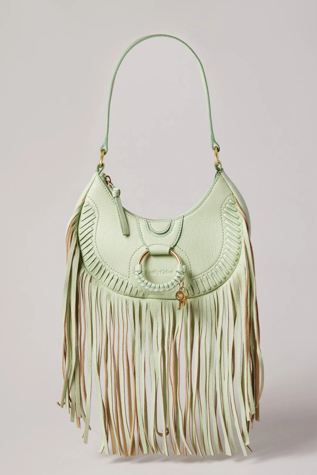 Green Fringe Hana Bag | Rent the Runway