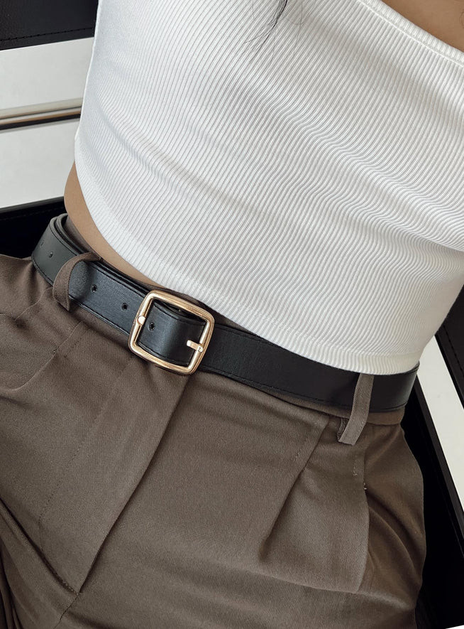 Chapman Belt Black / Gold | Princess Polly US