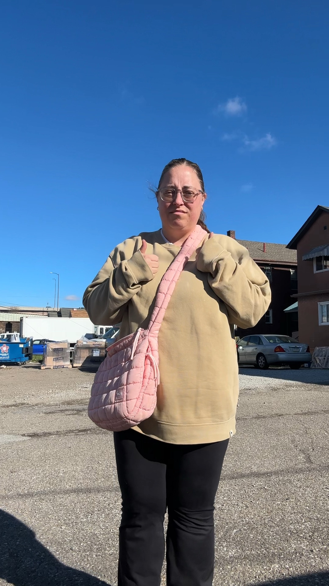 Sweatshirt is getyourpinkback.com 
Bag is from tik tok shop and i don’t think i love it hehe

#LTKPlusSize #LTKItBag #LTKMidsize