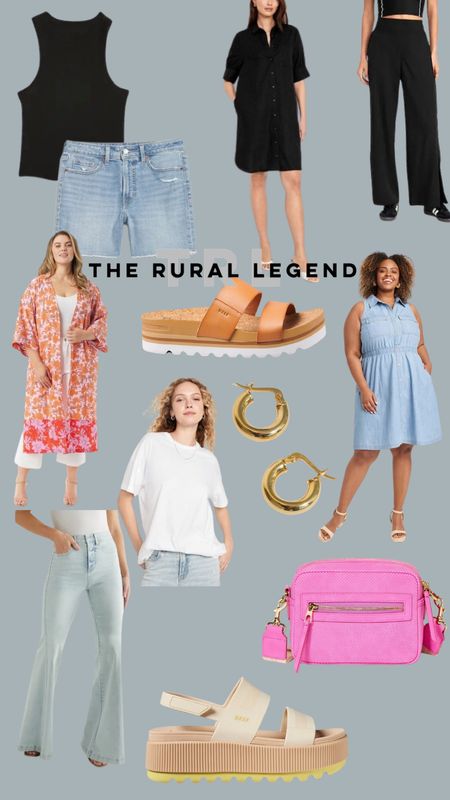 Summer women’s plus size fashion capsule - denim, flares, reef sandals, Walmart, Target, old navyy

#LTKSaleAlert #LTKFindsUnder50 #LTKOver40