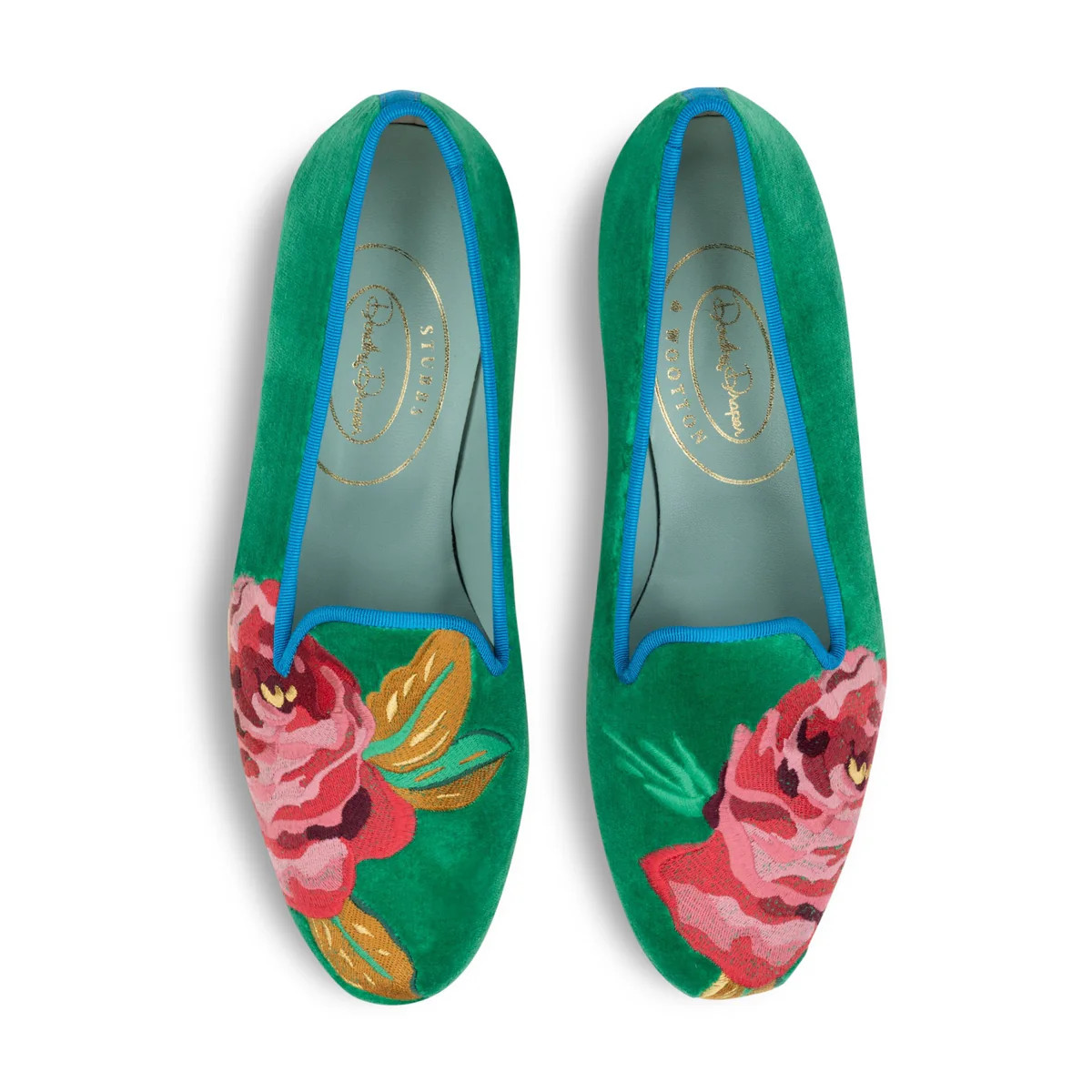 Grace Rose Emerald Slipper | Over The Moon