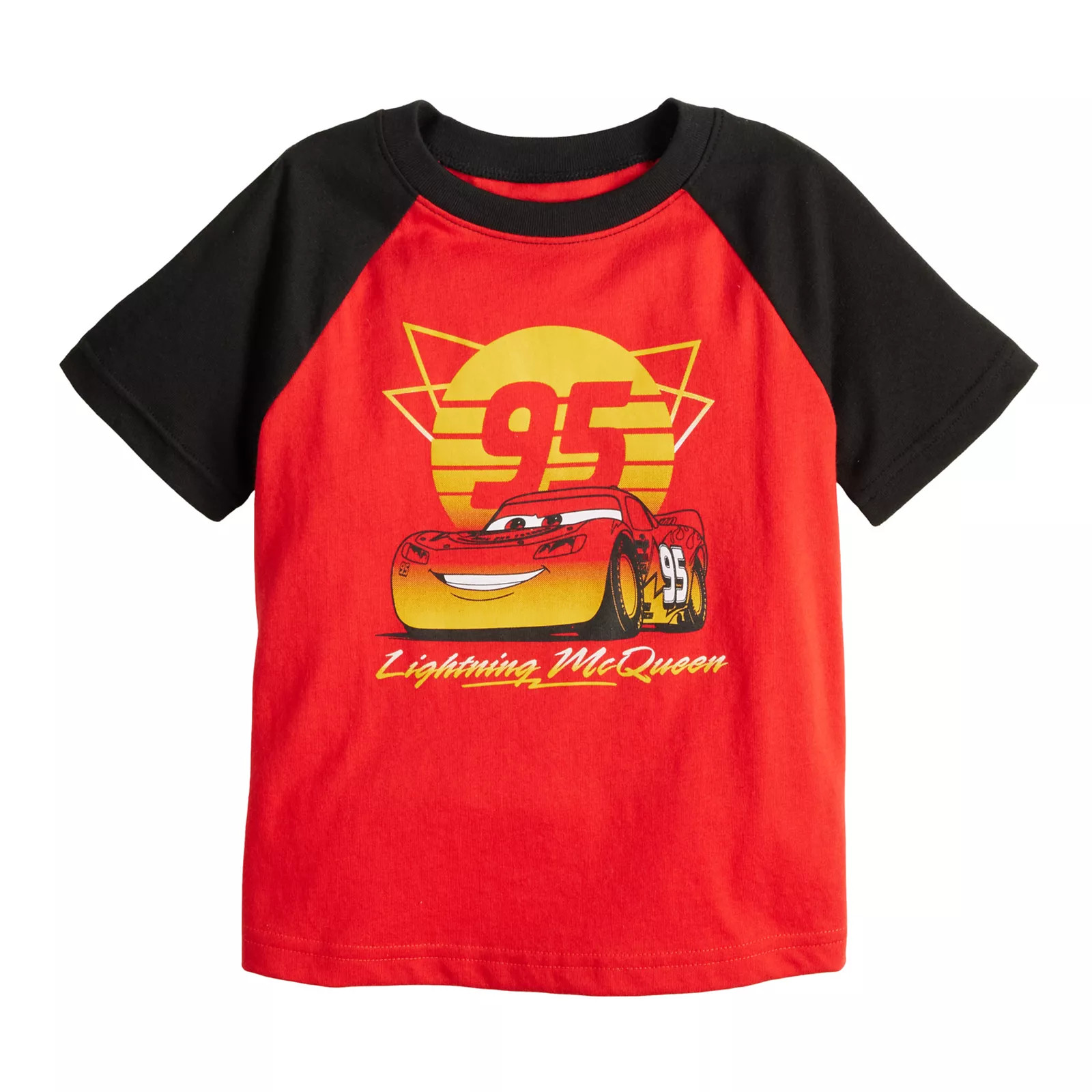 Disney / Pixar's Cars Lightning McQueen Baby and Toddler Boy Short Sleeve Raglan Graphic Tee by J... | Kohl's