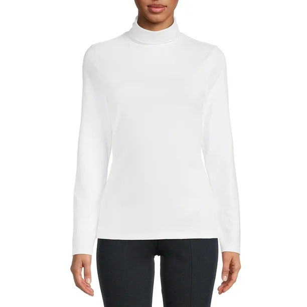 Time And Tru Women's Knit Turtleneck Top - Walmart.com | Walmart (US)