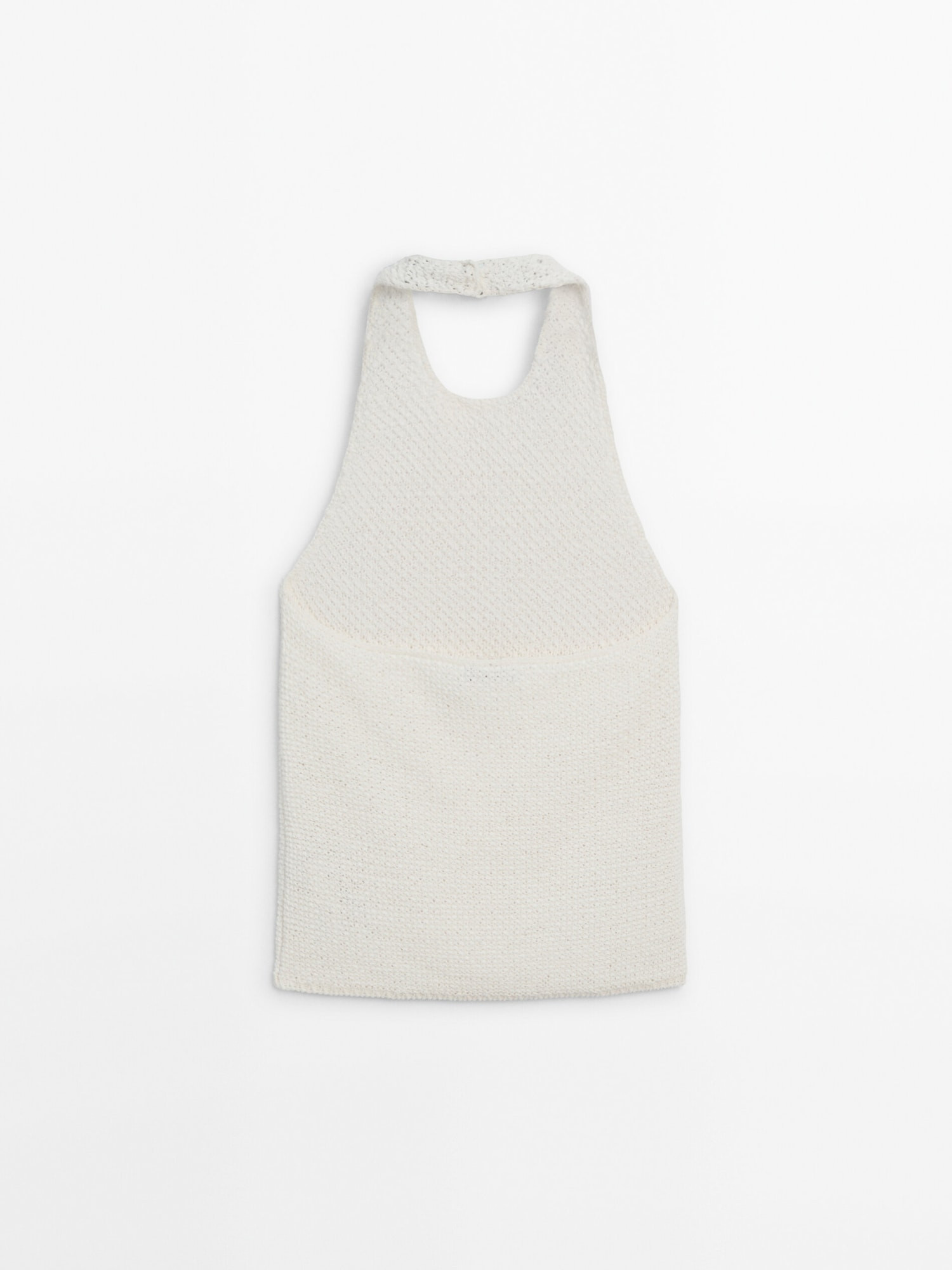 Halterneck top with low-cut back | Massimo Dutti US