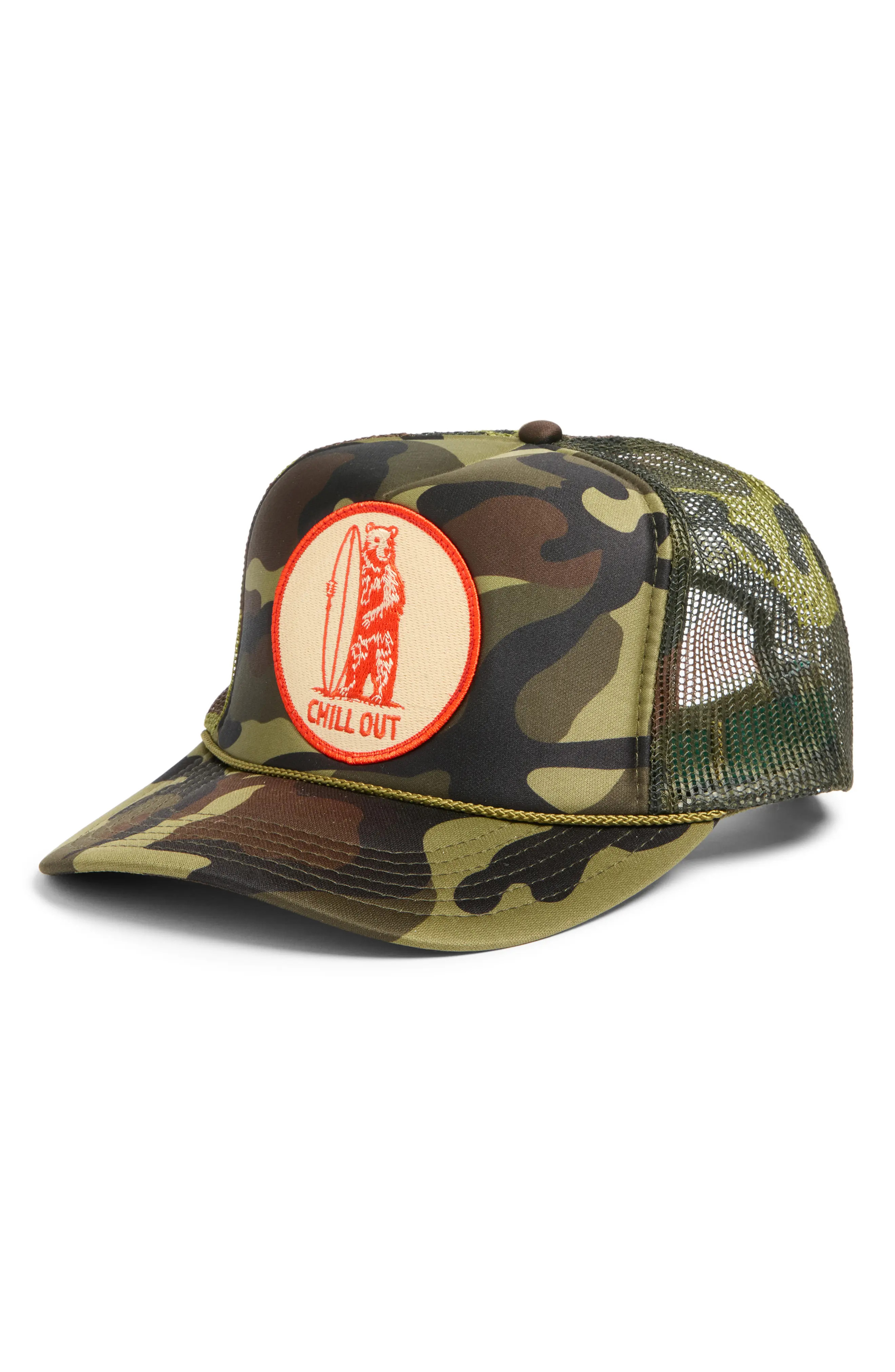 Friday Feelin\u2019 Chill Out Patch Trucker Hat (Women) | Nordstrom | Nordstrom